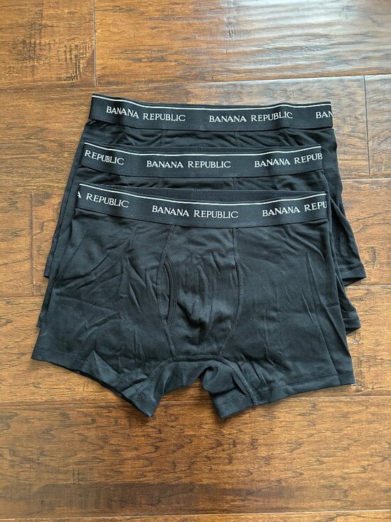 Banana Republic Other - Banana Republic mens 3 pack black boxer briefs size L Large NEW in box